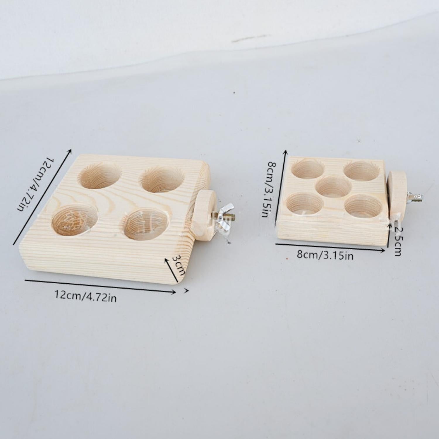 papegaai voeding vooraging speelgoed houten voerplateau groot